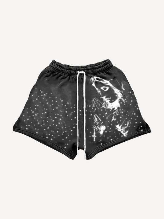 Mary Bless Me Left and Right Zipper Shorts