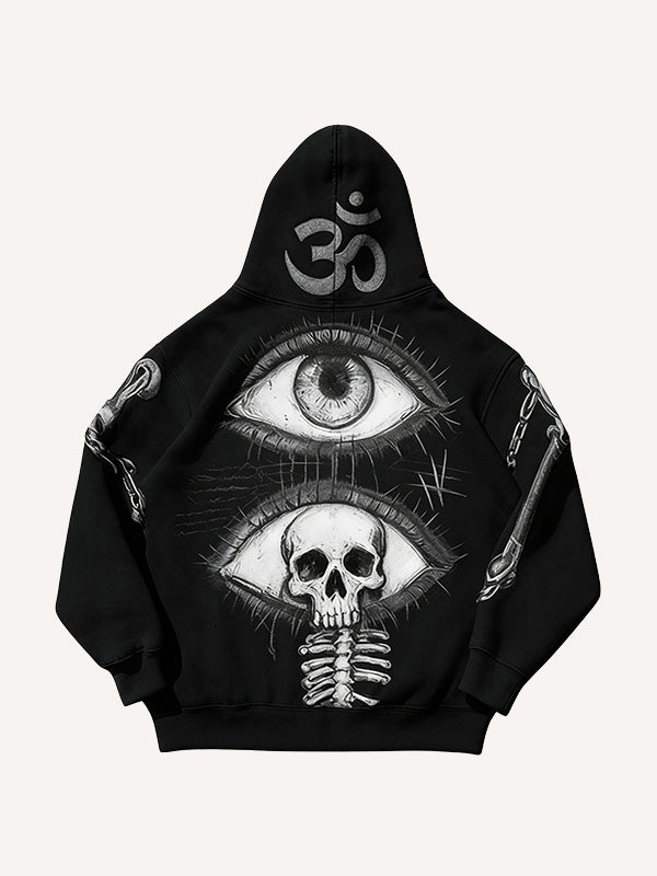 Prophet or Demon Eye Mysterious Power Print Hoodie