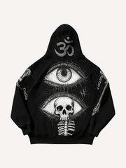 Prophet or Demon Eye Mysterious Power Print Hoodie