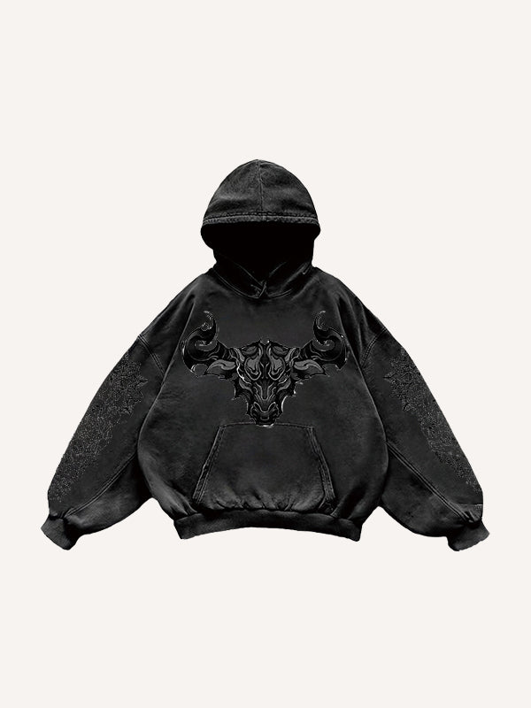 Double Dragon Monster Traditional Classic Pattern Sweatshirt