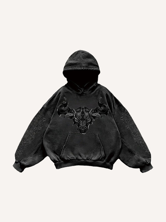 Double Dragon Monster Traditional Classic Pattern Sweatshirt