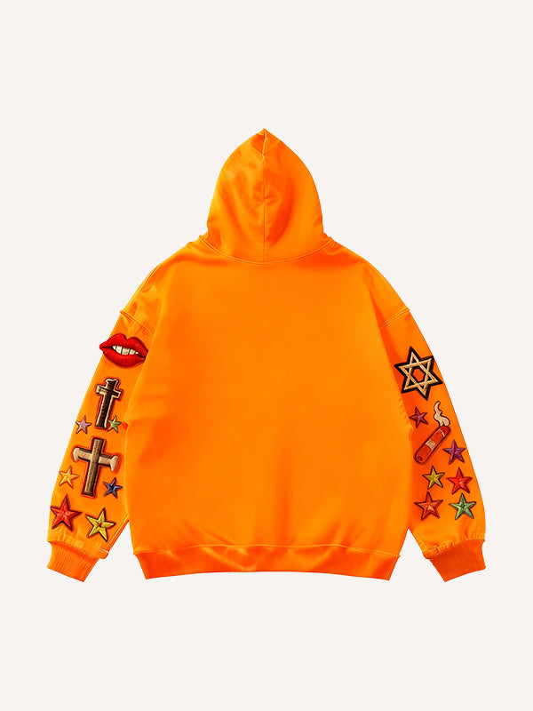 Brave Hellfire Textured Hooded Sweatshirt