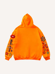 Brave Hellfire Textured Hooded Sweatshirt