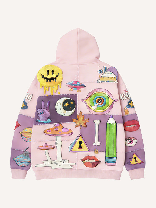 The Secret That Cannot Be Told Printed Hooded Sweatshirt