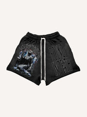 Dark style hip-hop shorts