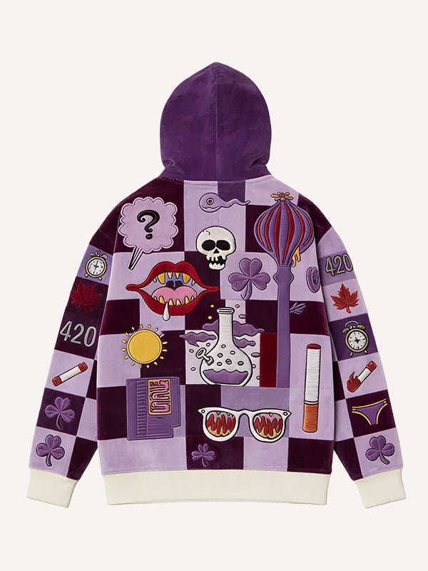 The Secret That Cannot Be Told: Corduroy Printed Sweatshirt