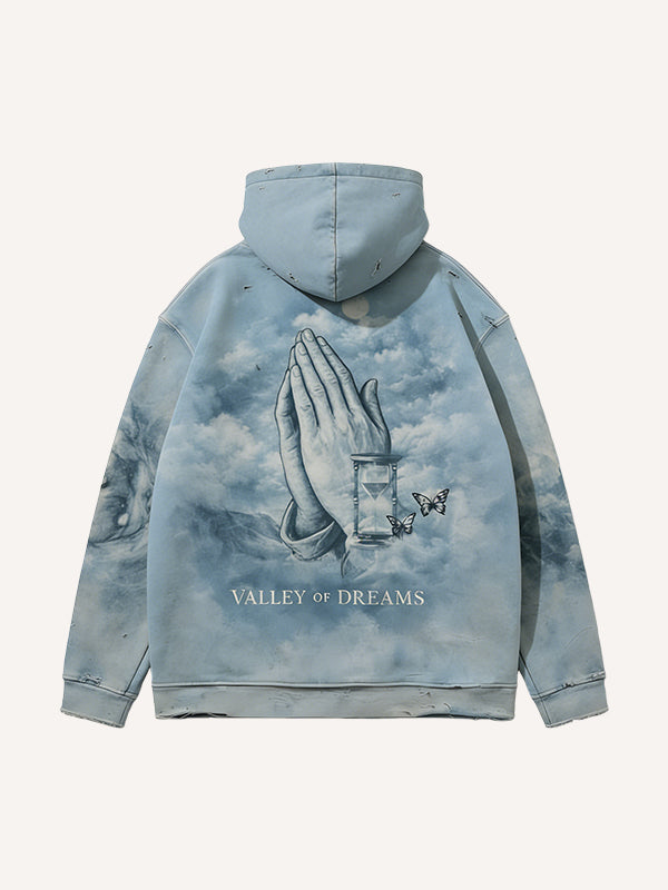 May the Eye of Heaven and the Hand of Prayer bless us hoodie