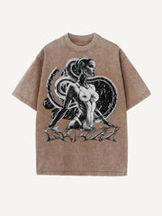 Deep Sea Mechanical Girl themed pure cotton t-shirt with print