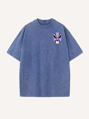 Chinese opera mask hand-painted personalized short-sleeved T-shirt