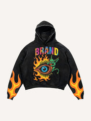 Eye of Hell washed print sweatshirt