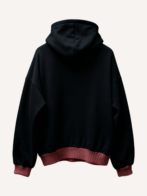 High-definition printed comfort sweatshirt with imitation knit technology