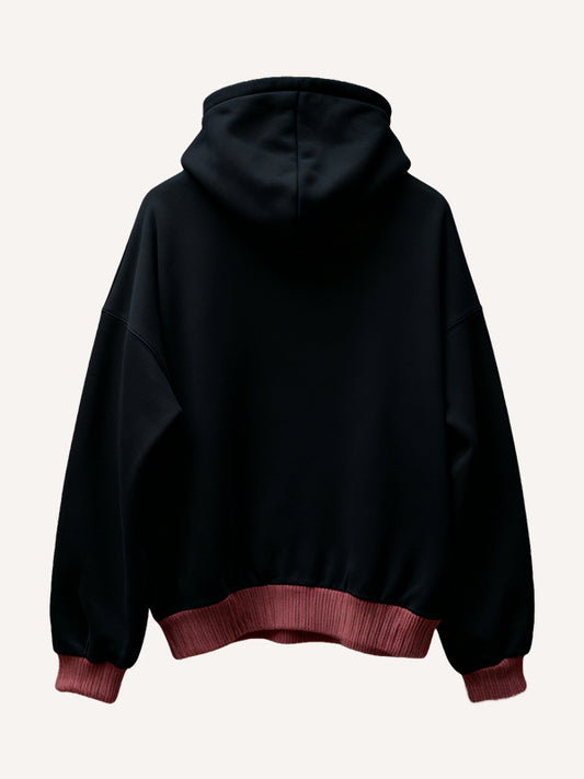 High-definition printed comfort sweatshirt with imitation knit technology