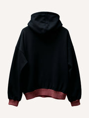 High-definition printed comfort sweatshirt with imitation knit technology