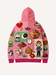 Unspeakable Faith Style Printed Corduroy Sweatshirt