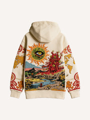 Over the Hills of Cthulhu Print Sweatshirt