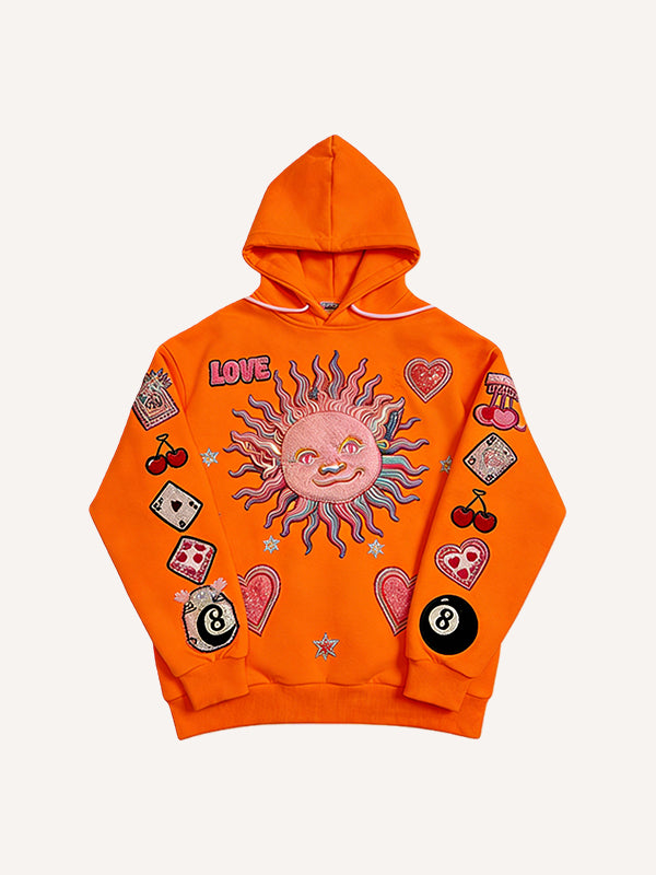 Love-themed printed sweatshirt