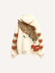 Love is an unwavering belief themed fashion sweatshirt