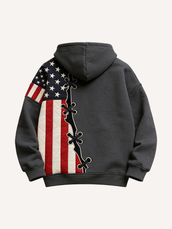 American Spirit Graphic Print Gift for Family Hoodie