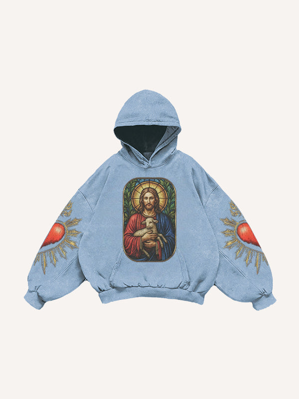 Believe in God and be with me trendy print pattern