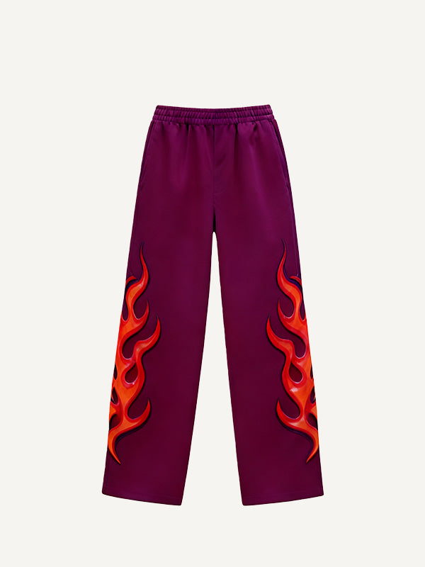 Kung Fu King Fashionable Chinese Oriental Power Trendy Retro Hand-printed Trousers