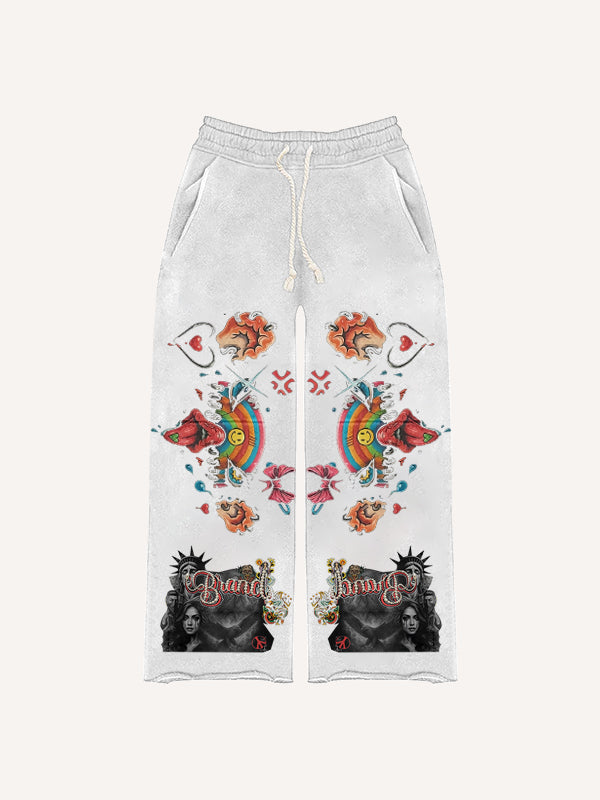 Statue of Liberty trendy distressed Pants