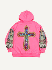 Faith in Our Lady of Christ Free Shipping for Me My Family and Friends Trendy Hoodies