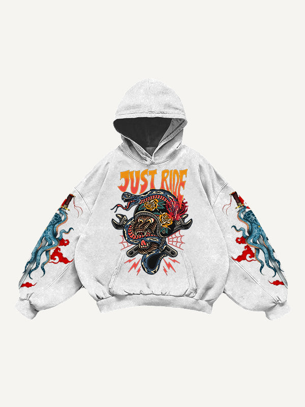 Retro Teng Snake Giant Ape Tattoo Sweatshirt