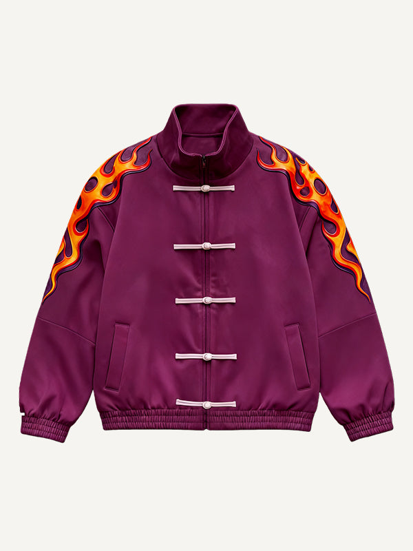 Kung Fu King Fashionable Chinese Oriental Power Trendy Retro Hand-printed Jacket