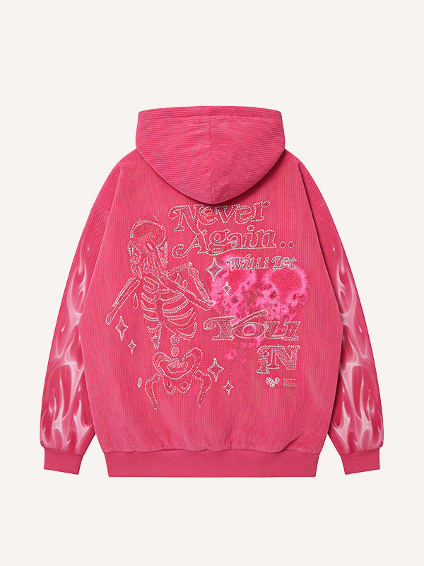 Dangerous Kiss Loose Hooded Sweatshirt