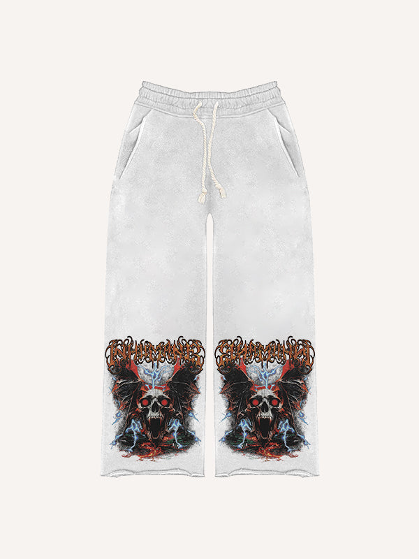 Artist-painted horror trousers