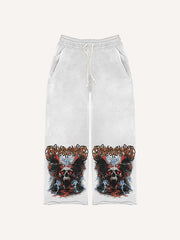 Artist-painted horror trousers