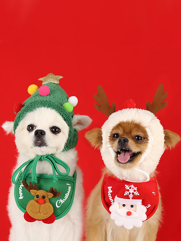 Cute Christmas scarves that dogs and cats also need
