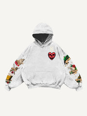 Skull King Playing Card Street Tattoo Sweatshirt