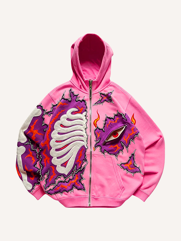 Hand-stitched Dark Eyes Handsome Sweatshirt