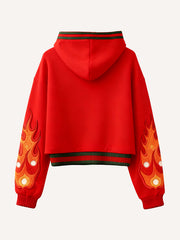 High-end textured trendy artist big-eye sweatshirt