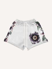 Eye of Hell hand-painted art illustration shorts