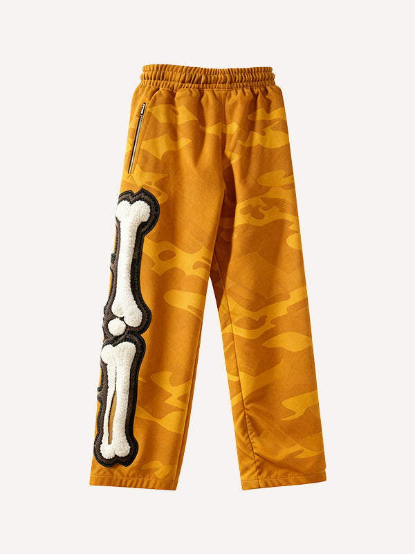 Two-tone skull cool goddess high-definition printed trousers