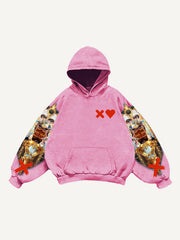 Super new handsome retro music cover trendy sweatshirt