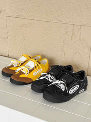 Retro Versatile Double Lace German Trainer Sneakers