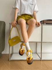 Retro Versatile Double Lace German Trainer Sneakers