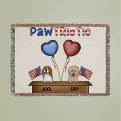 Pawtriotic Woven Blanket