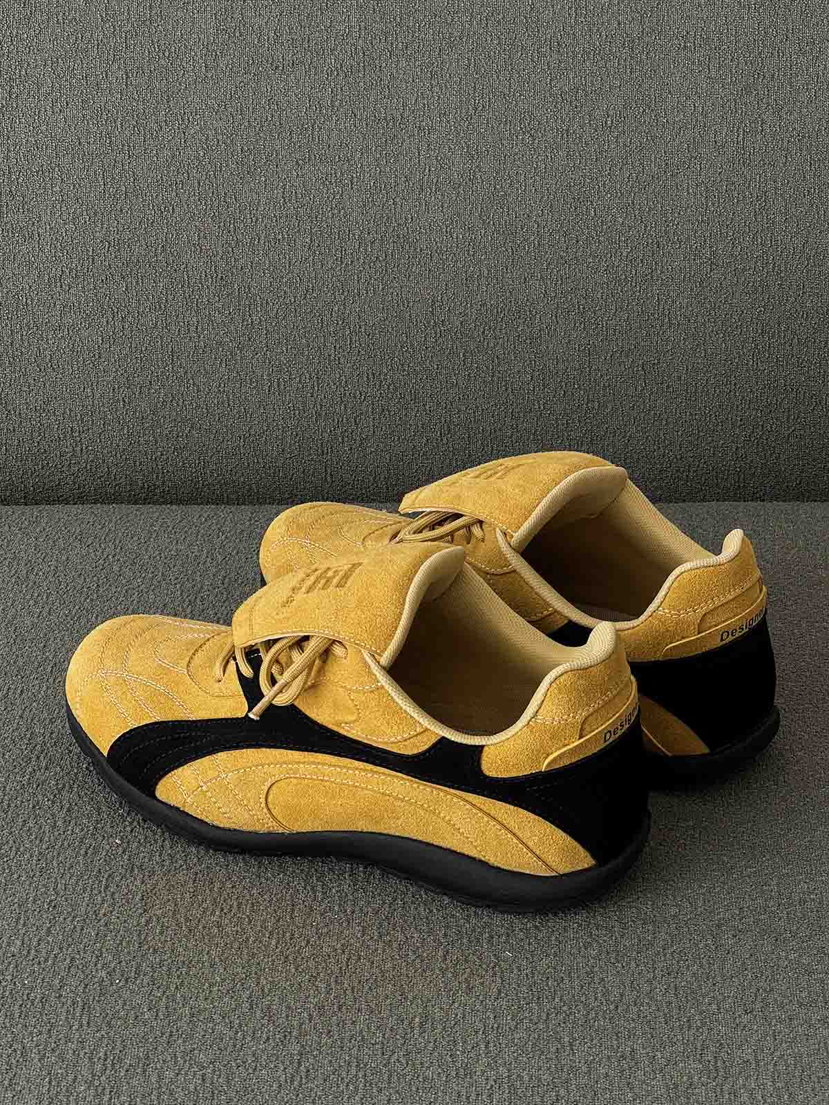 Retro Colorblock Flap Lace German Trainer Sneakers