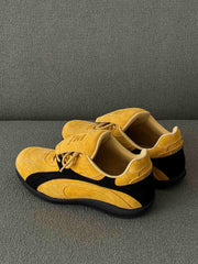 Retro Colorblock Flap Lace German Trainer Sneakers