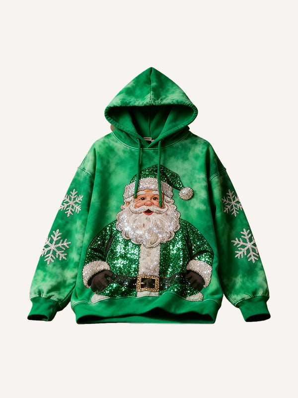 Sparkling Snowflake Mood Hooded Christmas Sweatshirt