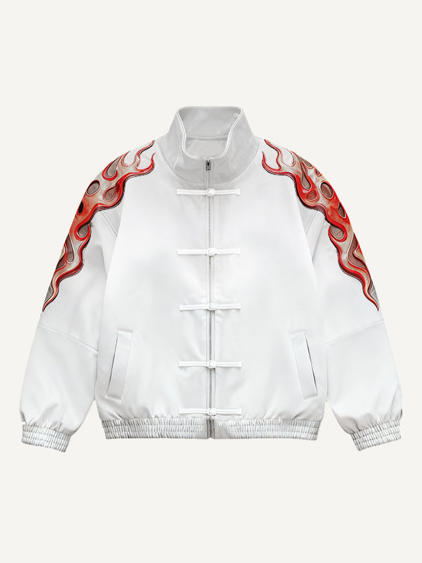 Kung Fu King Fashionable Chinese Oriental Power Trendy Retro Hand-printed Jacket