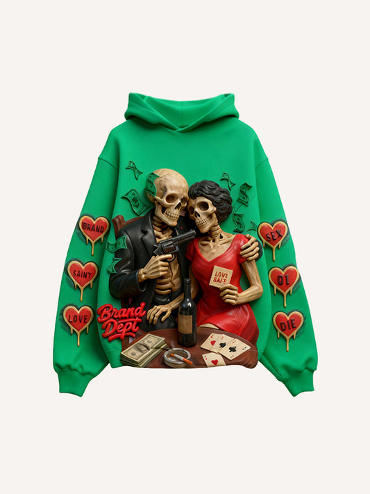 Love is an unwavering belief themed fashion sweatshirt