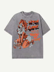 Sexy Black Widow-themed pure cotton printed short-sleeved t-shirt designed to captivate you