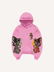 Symmetrical Print Comfortable Retro Girl Fashion Sweatshirt