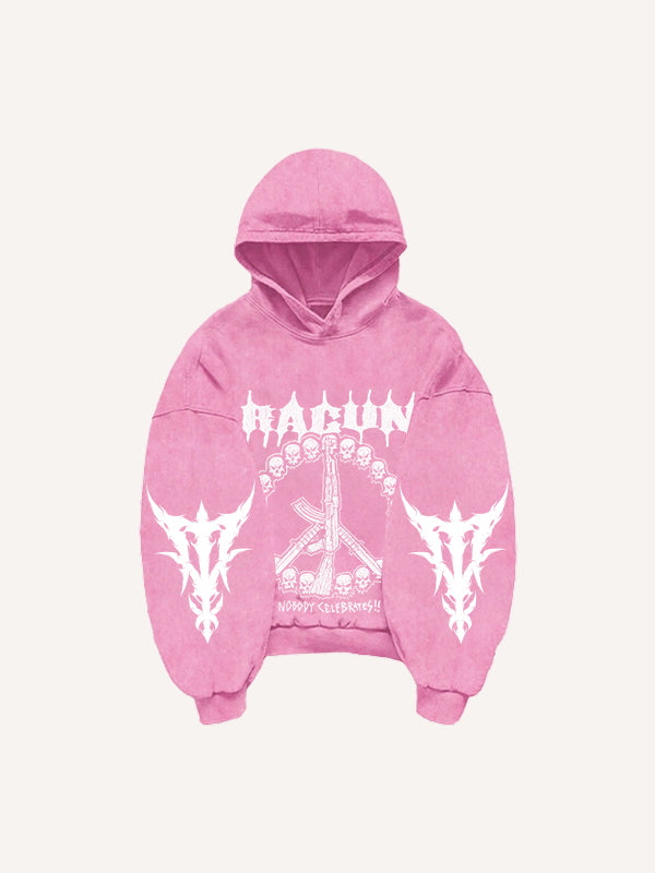 Skull AK hand-painted hip-hop sweatshirt