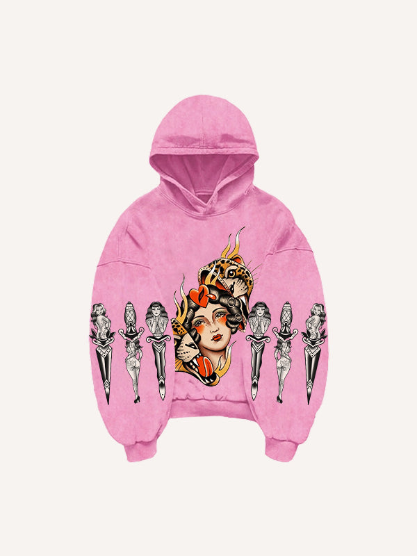 Leopard and Beauty Fire Sweatshirt